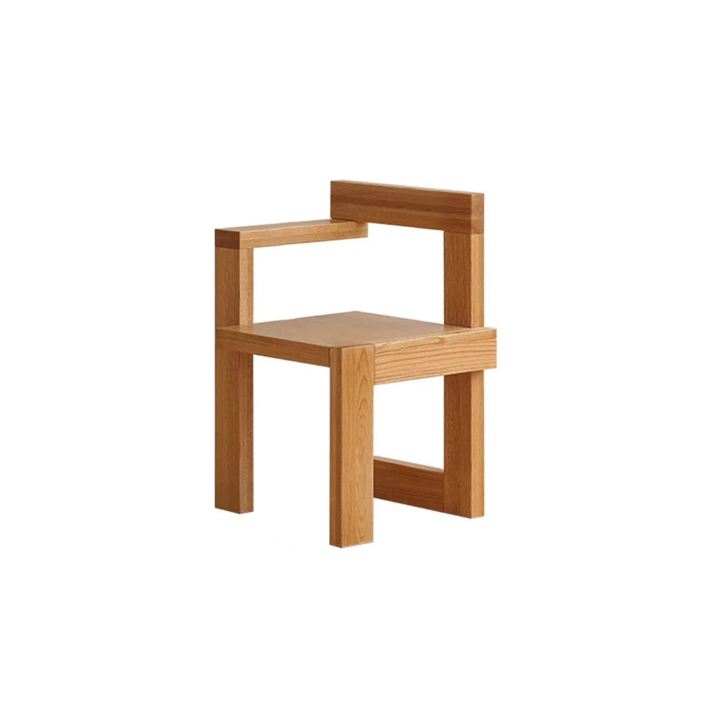 Vintage Solid Oak Wood S Chair