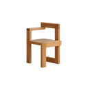 Vintage Solid Oak Wood S Chair