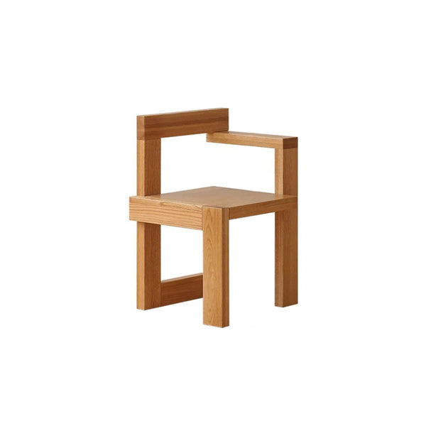 Vintage Solid Oak Wood S Chair