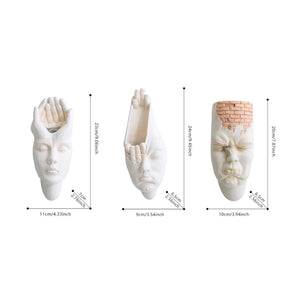 Face Expression Wall Hanging Flower Pot