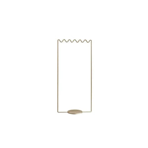 Wavy Metal Floor Coat Rack