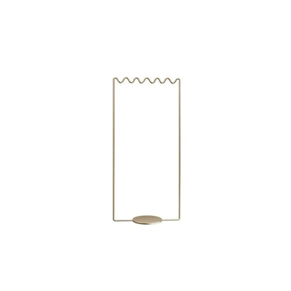 Wavy Metal Floor Coat Rack