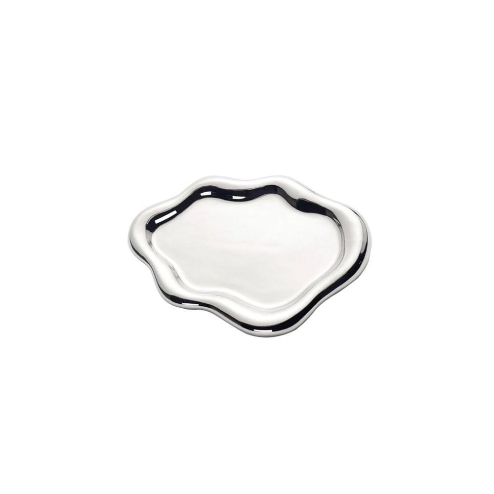 White Cloud Ceramic Plate Tray