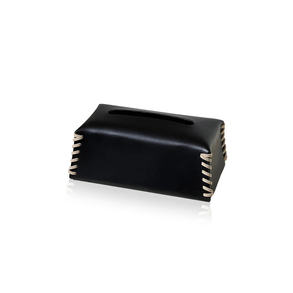 Woven Leather Hand-Crafted Tissue Holder