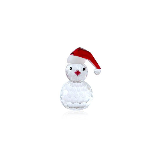 Solid Crystal Hand-Crafted Chrismas Holiday Snowman