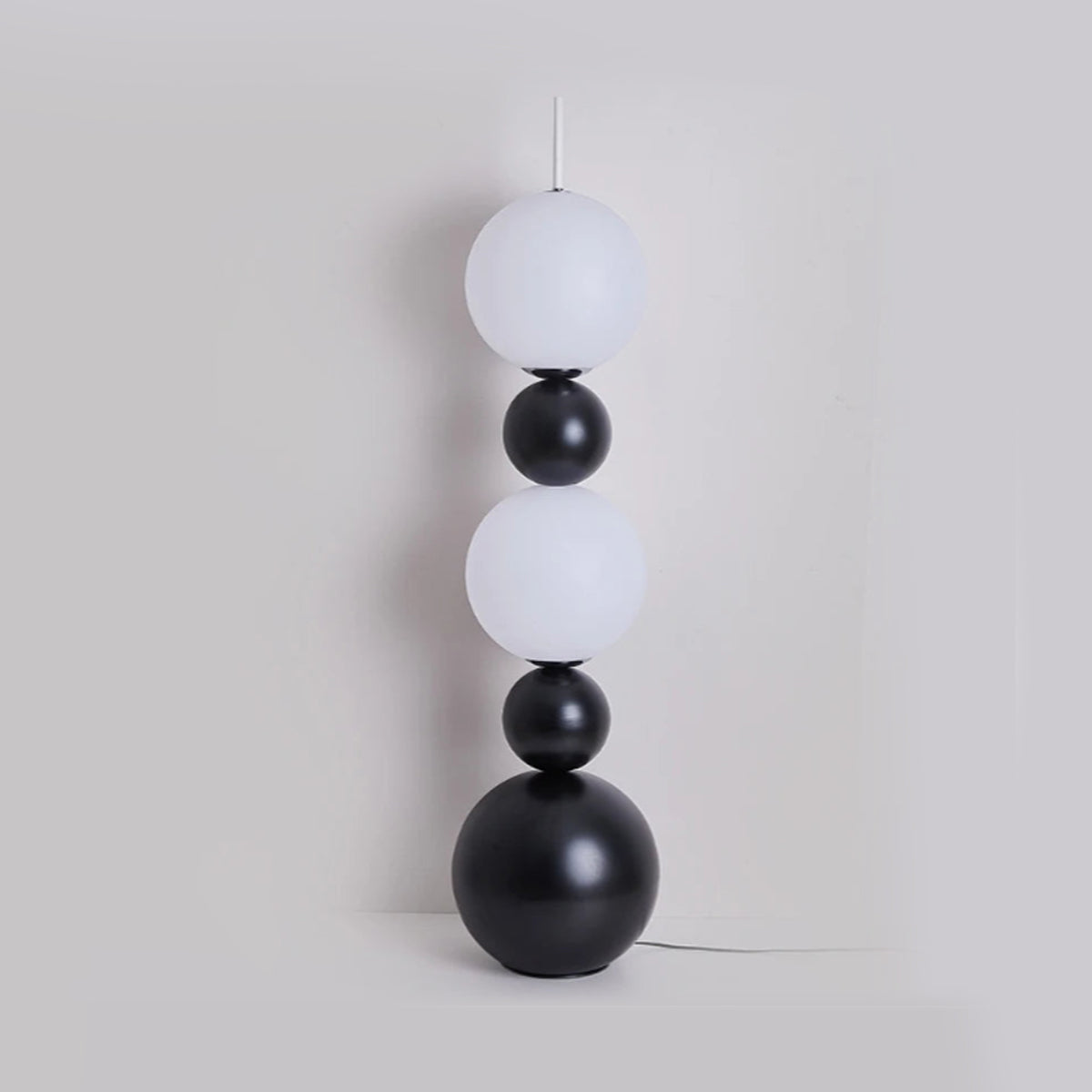 Bauhaus Stacking Ball Black Floor Lamp