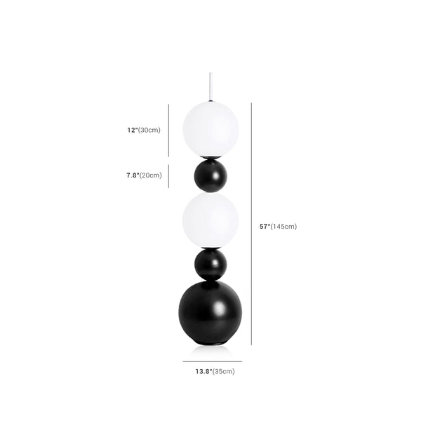 Lampadaire Bauhaus Stacking Ball noir