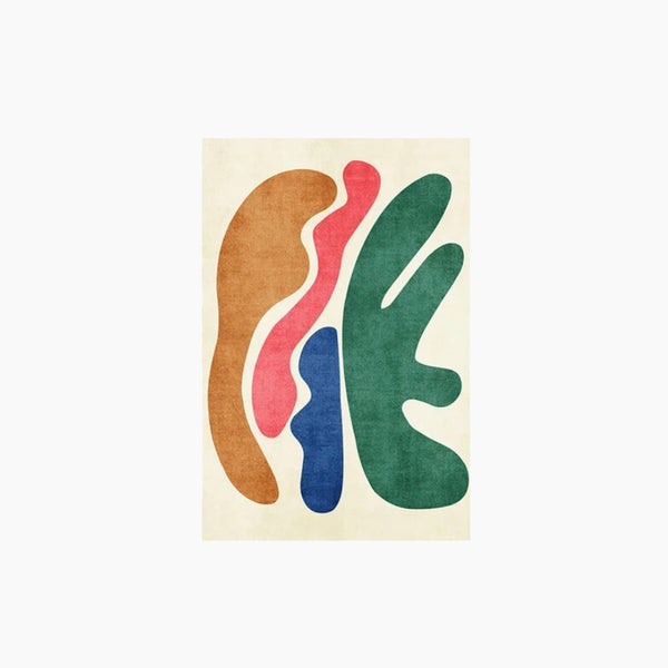 Tapis d'art abstrait moderne