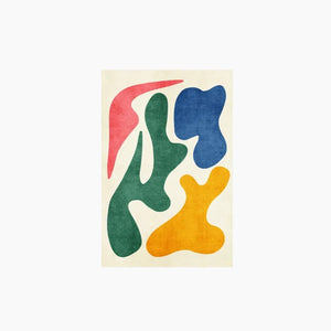 Tapis d'art abstrait moderne