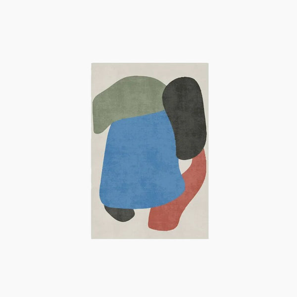 Tapis d'art abstrait moderne
