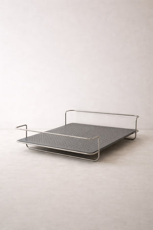 Studio Lima Stainless Steel Industrial Bed Frame