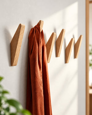 Angular Solid Wooden Wall Hanger