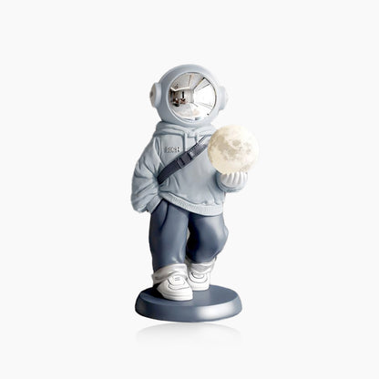 X-Large Astronaut Floor Statue with Moon Lamp