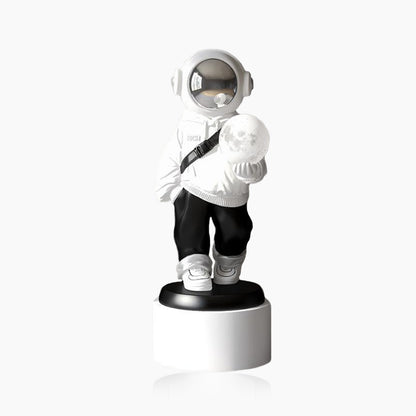 X-Large Astronaut Floor Statue with Moon Lamp