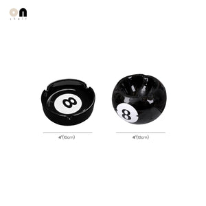 Eight Ball Ceramic Ashtray