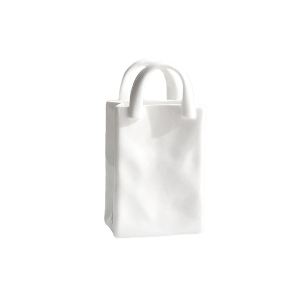 Ceramic Shopping Bag Shape Vase