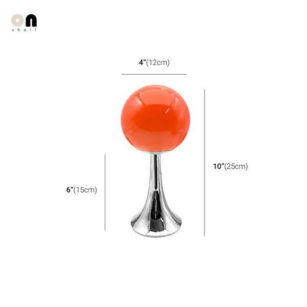 Colored Glass Ball Retro Table Lamp