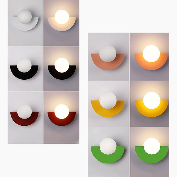 Nordic Ball Glass Wall Fixture Lamp