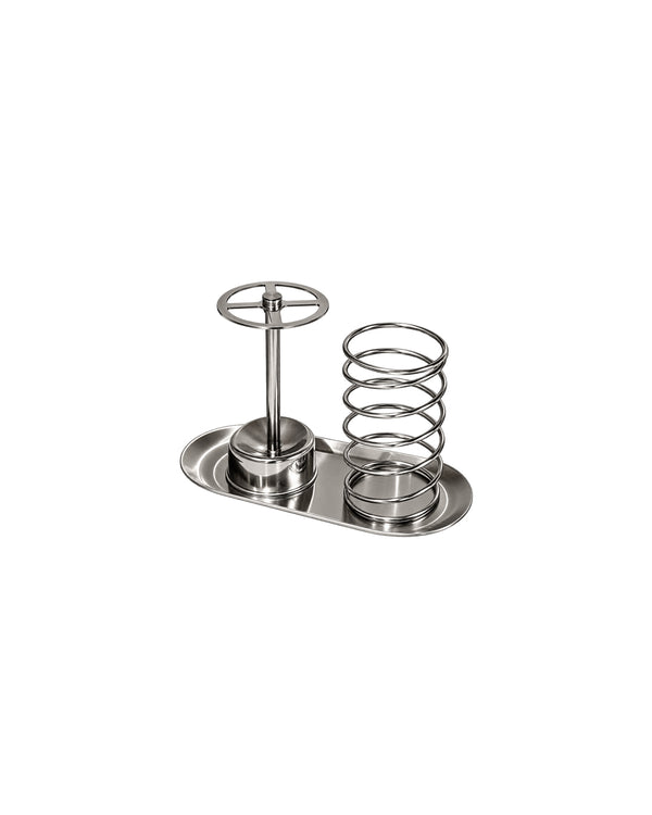 Stainless Steel Toothbrush & Toothpaste Holder Tray