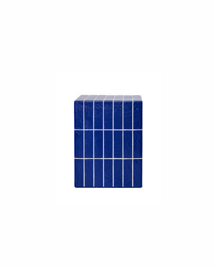 XIWO Blue Tile Mosaic Cube Side Table