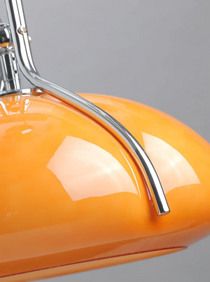 Orbix Bauhaus Amber Glass Dome Pendant Ligh