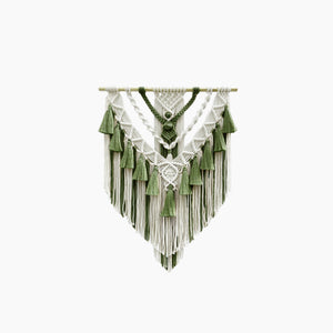 Hand-Woven Color Macrame Tapestry