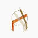 Hoop Round  Hand-Woven Cotton Macrame Tapestry