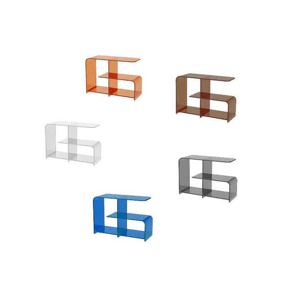 de homê  Acrylic Round Edge Retro Double Side  Table