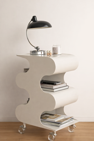 Modü Wavy Side Table Sculptural Storage Table