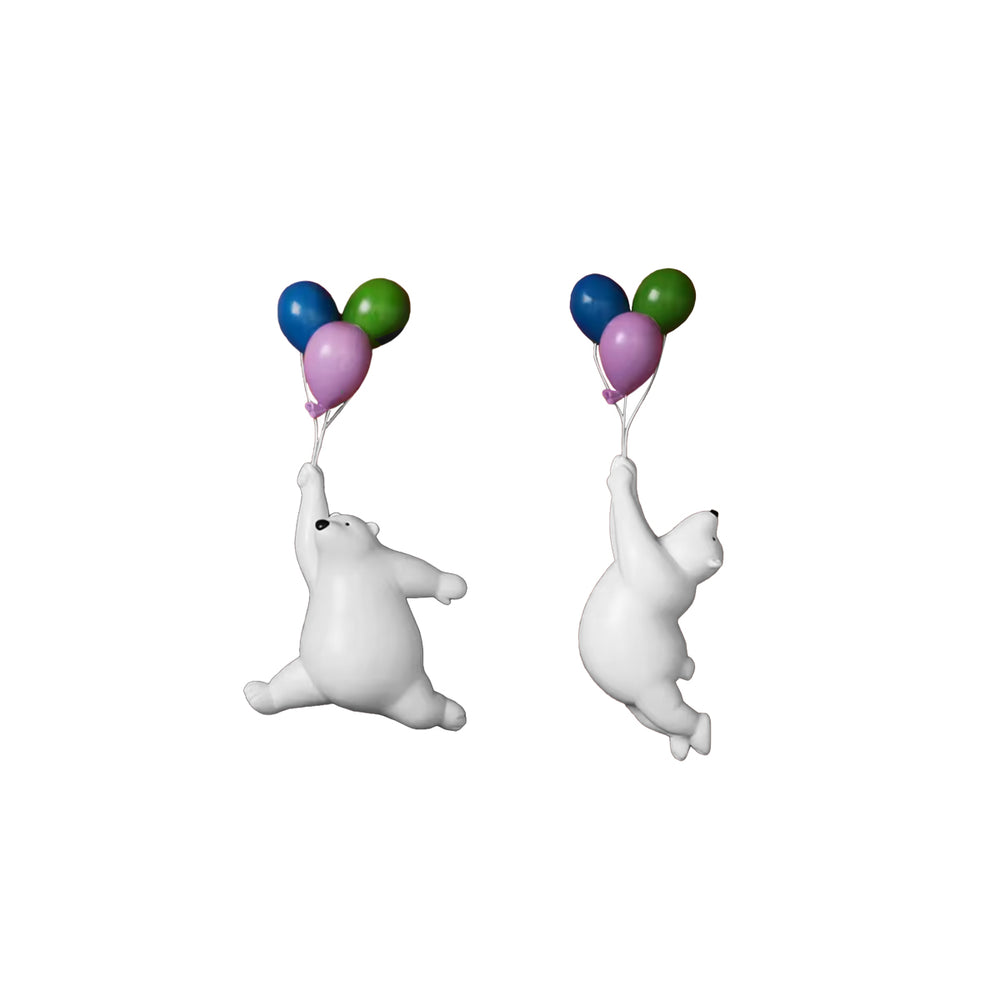 Balloon Bear Wall Mount Sculpture