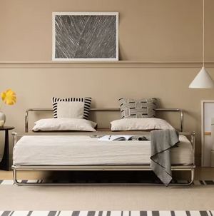 Studio Lima Stainless Steel Industrial Horizontal Beam Bed Frame