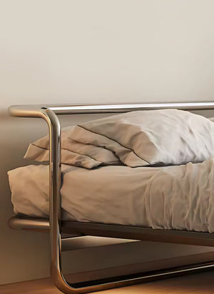 Studio Lima Stainless Steel Industrial Bed Frame