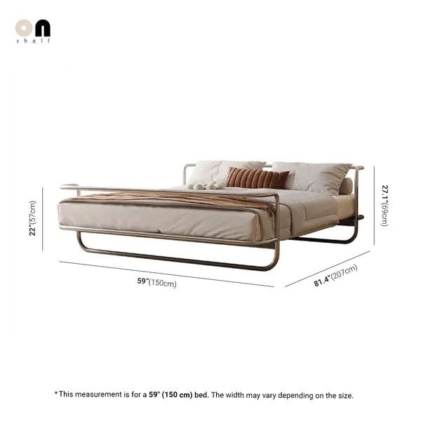 Studio Lima Stainless Steel Industrial Bed Frame