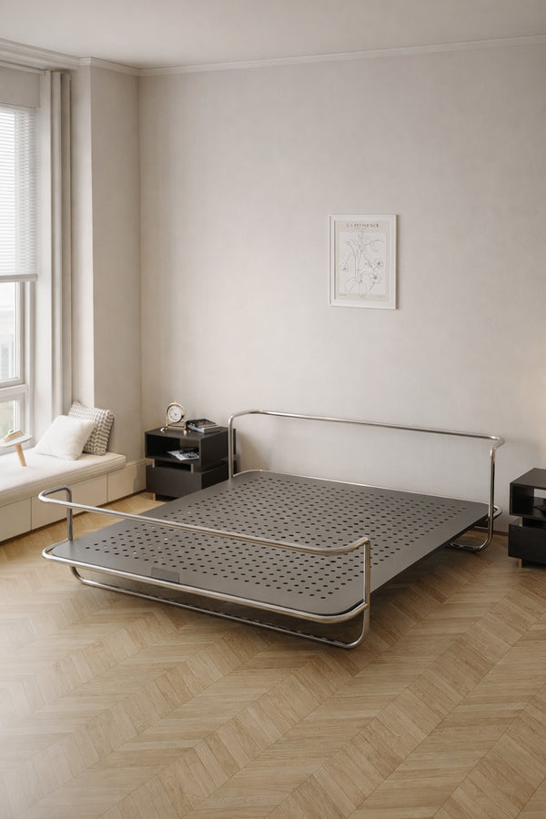 Studio Lima Stainless Steel Industrial Bed Frame