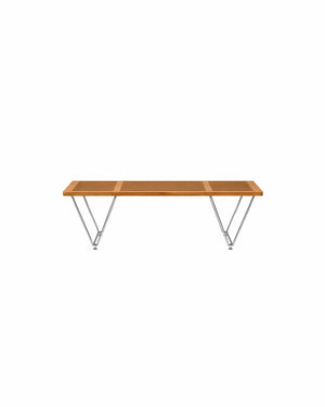 do-ma Scandinavian Pine Wood Slat Bench