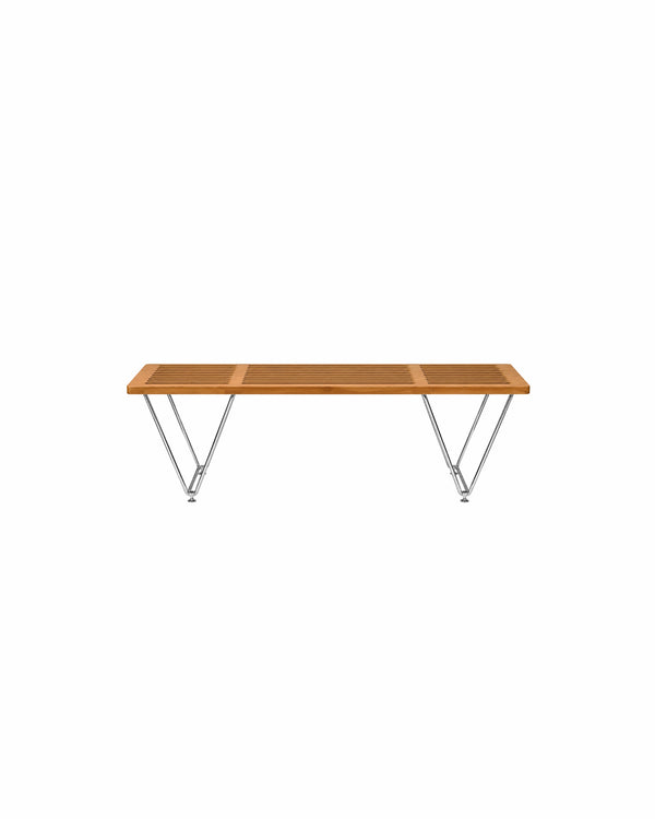 do-ma Scandinavian Pine Wood Slat Bench