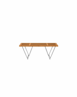 do-ma Scandinavian Pine Wood Slat Bench