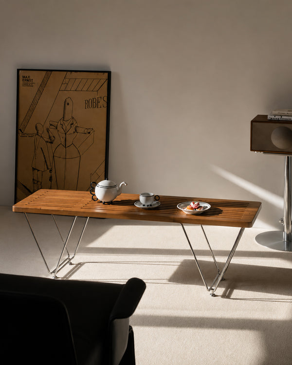 do-ma Scandinavian Pine Wood Slat Bench