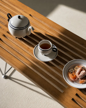 do-ma Scandinavian Pine Wood Slat Bench