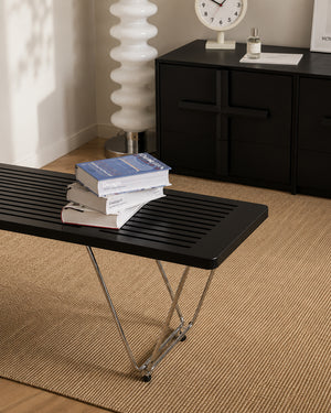 do-ma Scandinavian Pine Wood Slat Bench