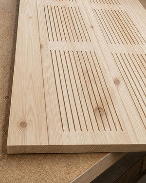 do-ma Scandinavian Pine Wood Slat Bench