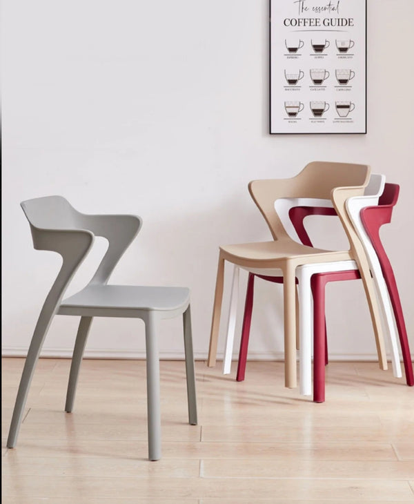 Mingdian One-Piece Recycled PP Dining Chair