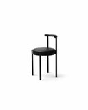 Mid-Century Modern Metal Leg Color Round Chair