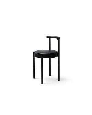 Mid-Century Modern Metal Leg Color Round Chair
