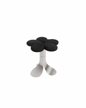 Flower Bouclé Accent Stool