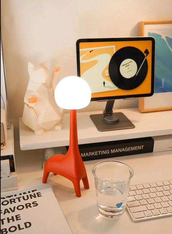 Reindeer Color Portable Speaker Table Lamp