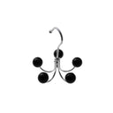 Rotating 5 Color Wooden Ball Hooks Hanger