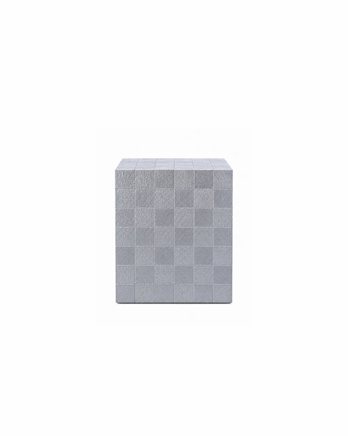 XIWO Metallic Tile Mosaic Cube Side Table