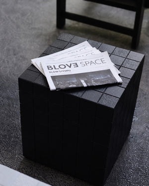 XIWO Metallic Tile Mosaic Cube Side Table
