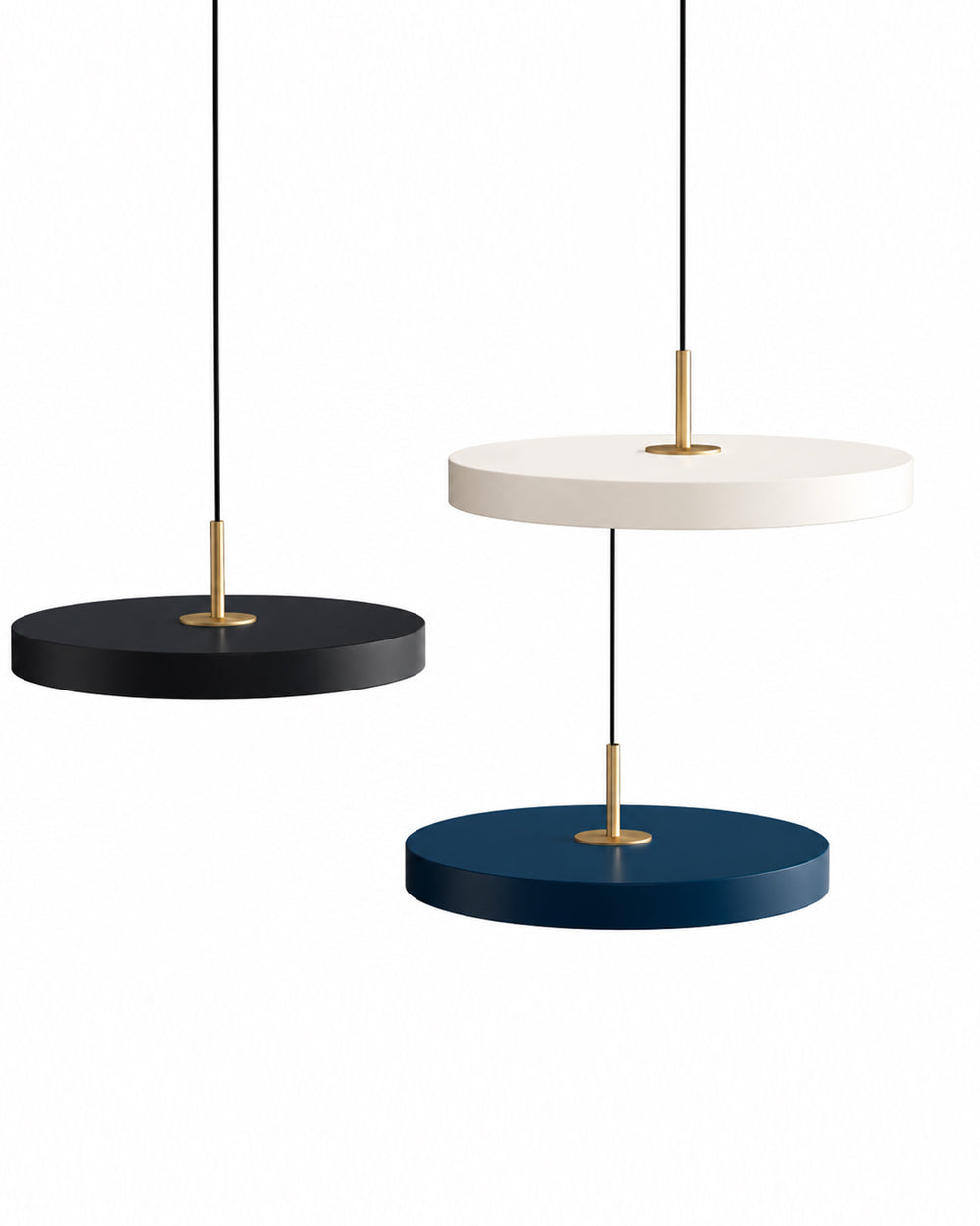 Carl Lighting Round Plate Remote Control Pendant Ceiling Light